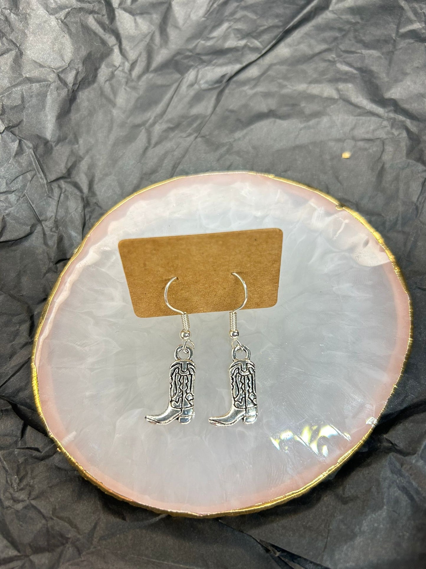 Cowgirl Boot Earrings 🤍