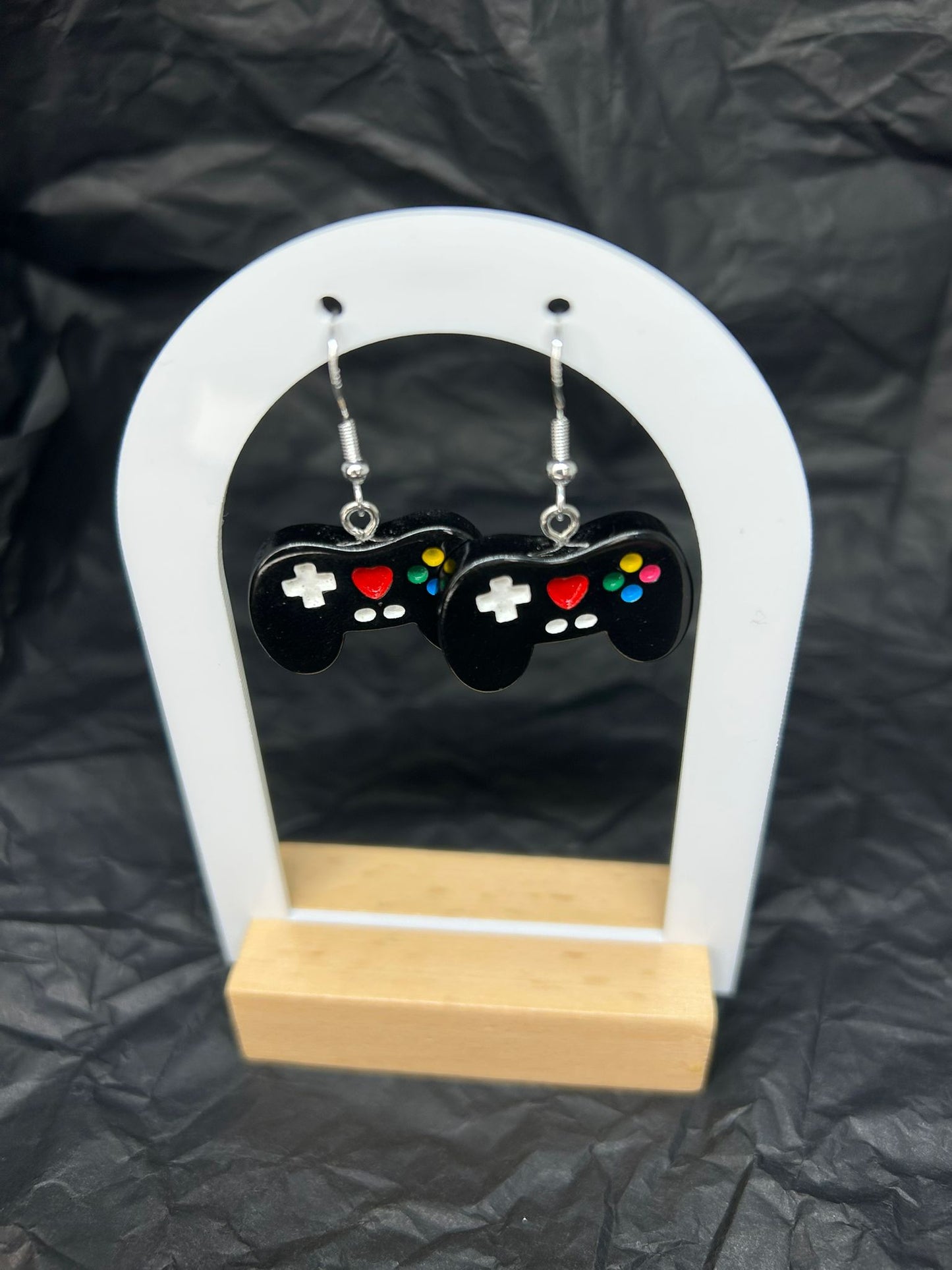 Black Game Controller Earrings 🖤