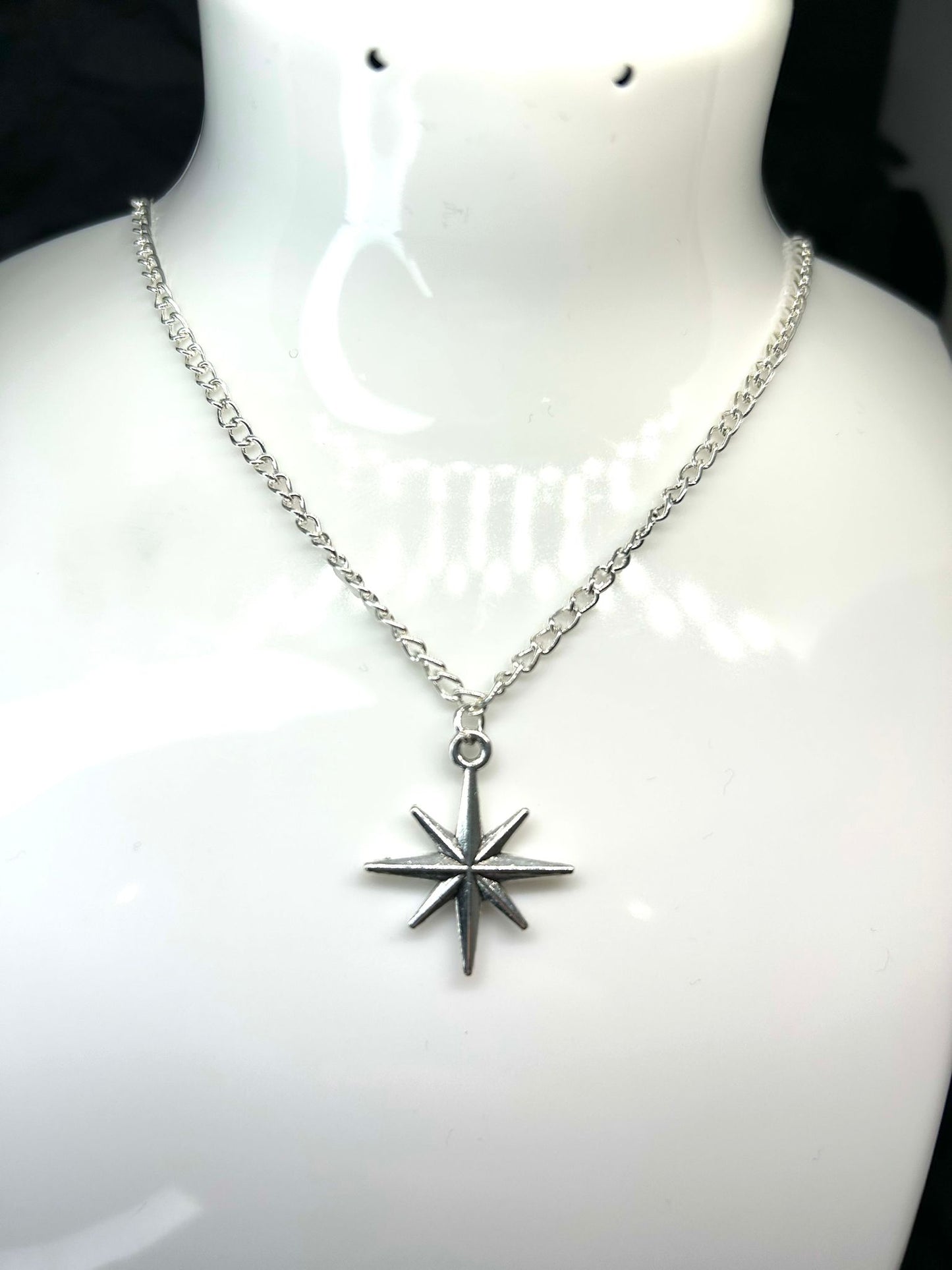 Star Necklace With a Silver Plated Chain 🤍