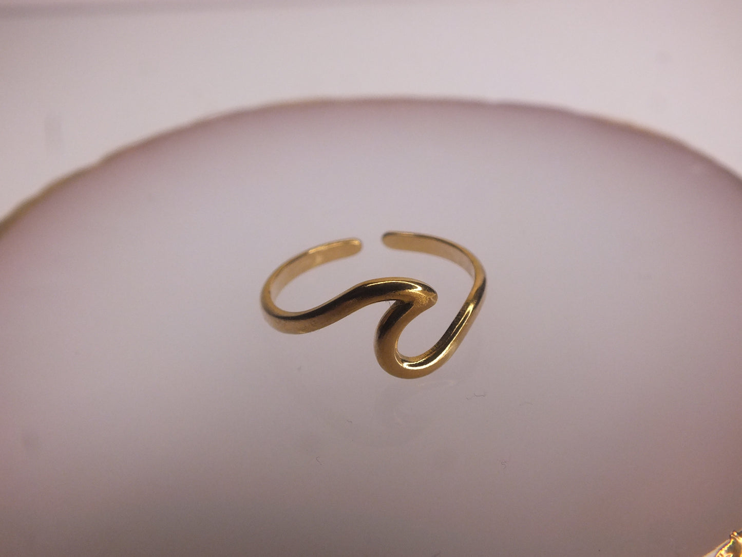 Golden Wave Ring