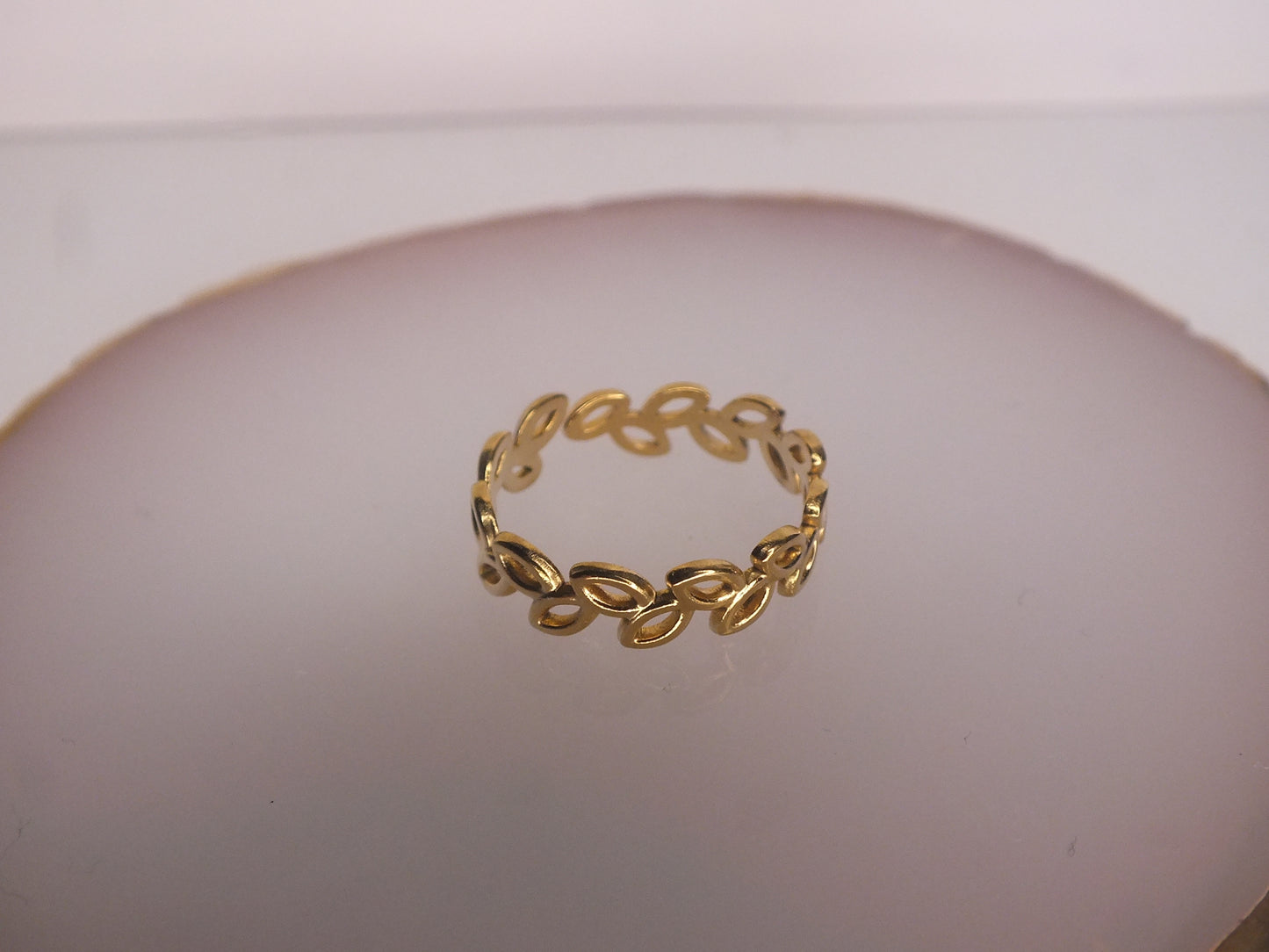 Golden Leaf Ring