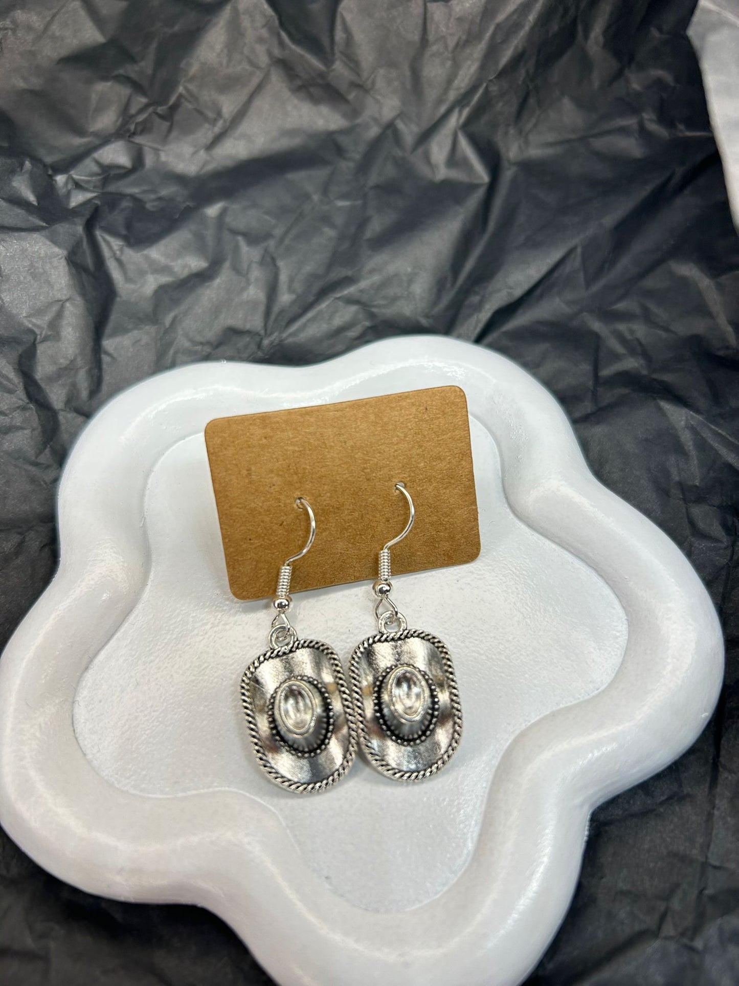 Cowboy Hat Earrings 🤍