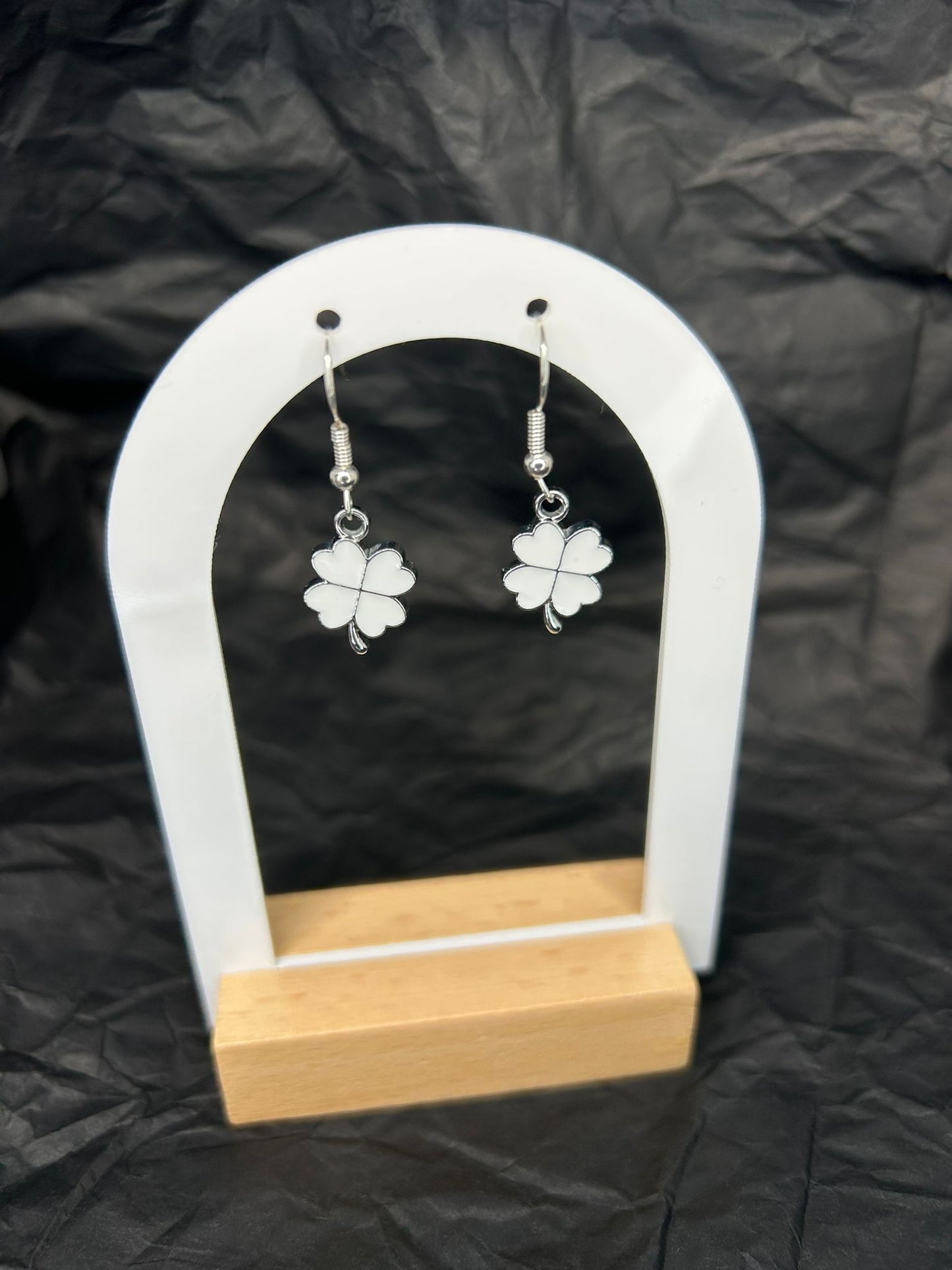 White Clover Earrings (Silver)