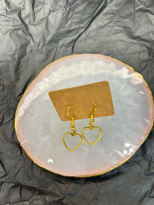 Golden Love Heart Earrings 🤍