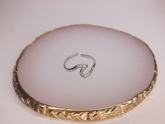 Silver Wave Ring