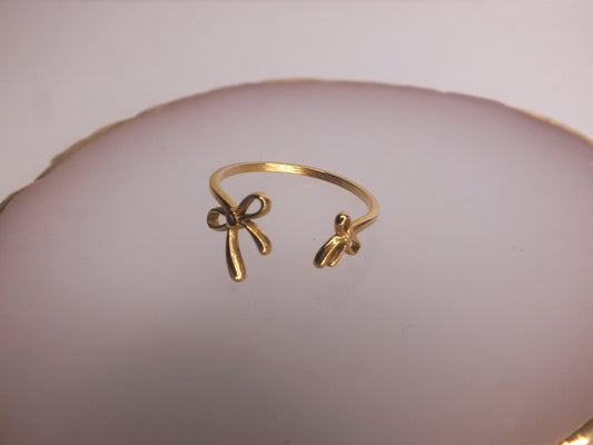 Golden Bow Ring