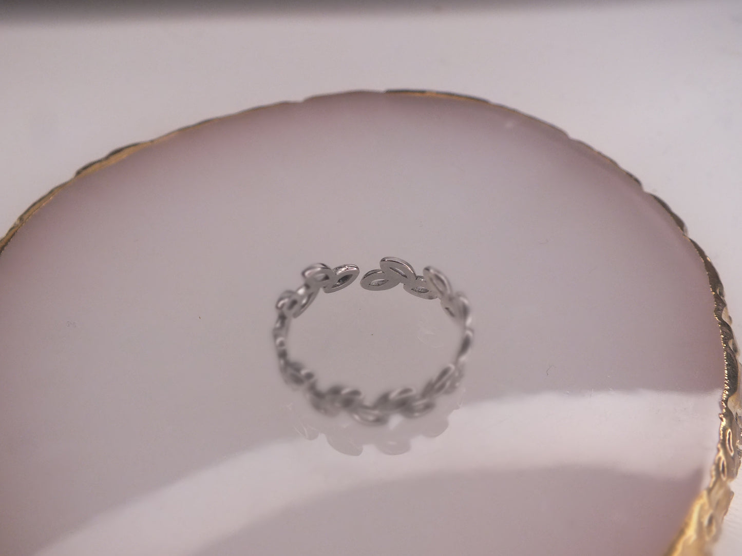 Silver Leaf Ring