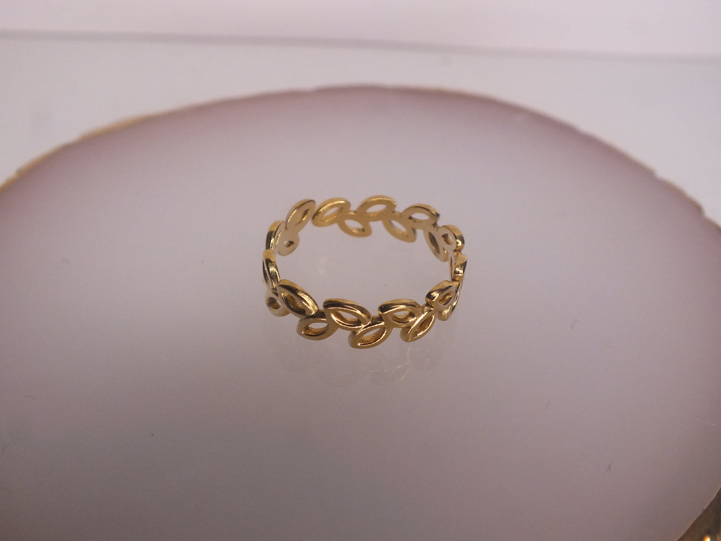 Golden Leaf Ring