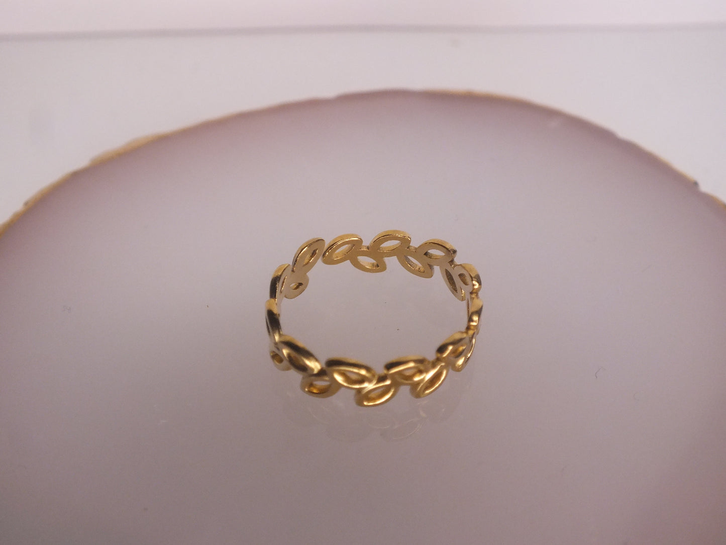 Golden Leaf Ring
