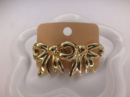 Golden XL Bow Earrings