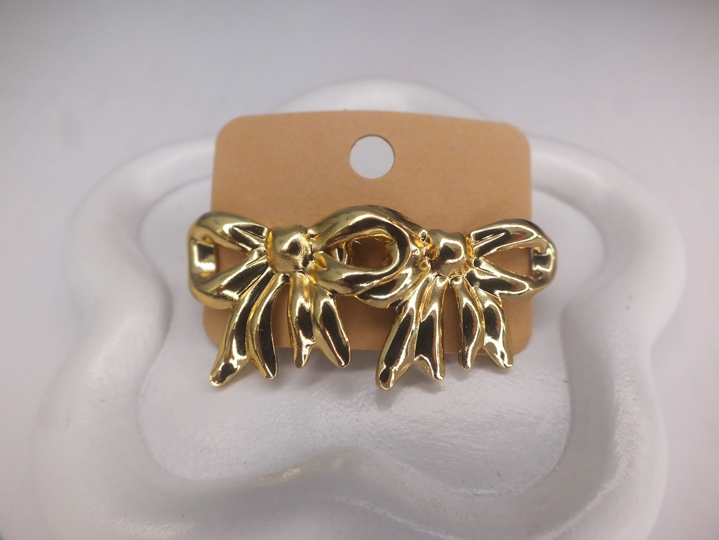 Golden XL Bow Earrings