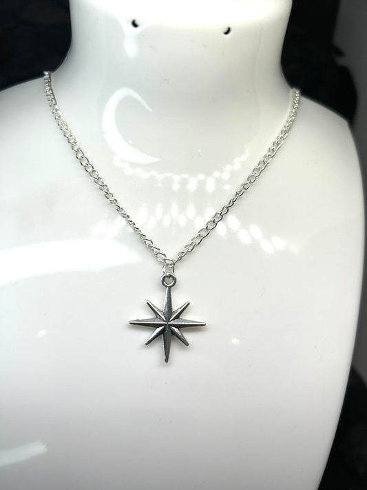 Star Necklace With a Silver Plated Chain 🤍